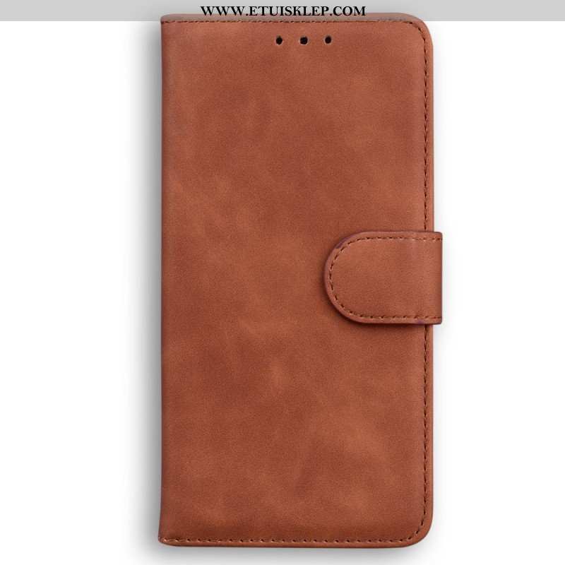 Etui Folio do Oppo Reno 8 Skórzany Efekt Couture